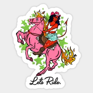 Let's Ride Sticker